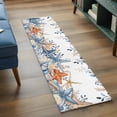 thumbnail image 3 of Runner Rug 2'x6', Blue Coastal Washable Non-Slip Hallway Runner Rugs, Summer Beach Starfish Weeping Eucalyptus Bedside Rugs Floor Mats Carpet Runners for Kitchen Bathroom Laundry Room, 3 of 8
