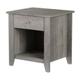 thumbnail image 6 of Somerset Home Single Drawer End Table Nightstand (Gray Woodgrain), 6 of 8