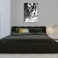 thumbnail image 3 of Startonight Canvas Wall Art Black and White Abstract Tiger Green Eye Animals Jungle, Dual View Surprise Artwork Modern Framed Ready to Hang Wall Art 100% Original Art Painting 23.62 X 35.43 inch, 3 of 9