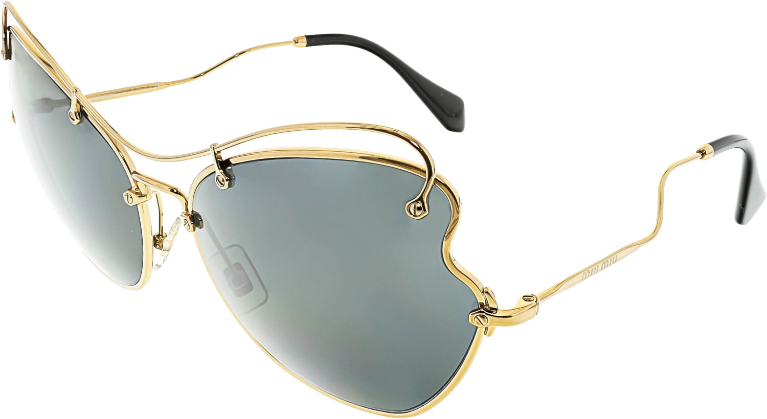 Download Miu Miu - Miu Women's MU56RS-7OE1A1-65 Gold Butterfly ...