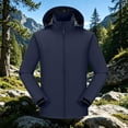 thumbnail image 6 of Cmfcve Rain Jacket for Women Waterproof Lightweight Windbreaker Jacket with Hood Packable Zipper Raincoat with Pockets M-4XL, 6 of 7