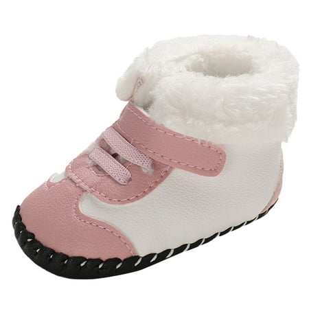 Baby Cute Winter Shoes Girls And Boys Warm Shoes Soft Comfortable Toddler Shoes Snow Shoes  Soft Sole Shoes Boots(Size:12ï¼2ï¼)