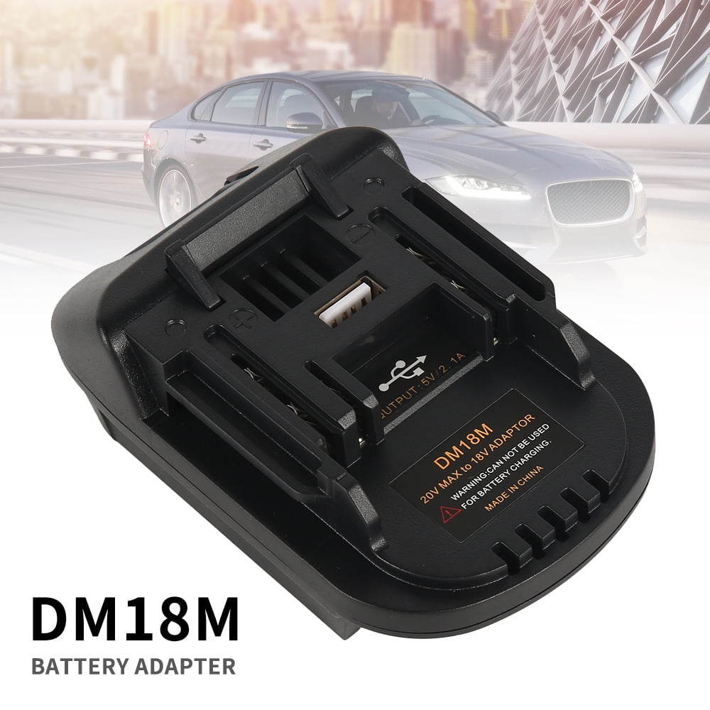 USB Adapter For Dewalt 20V Milwaukee M18 Li-ion Convert to MAKITA 18V LXT Tools 