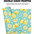 thumbnail image 5 of Yello Lemon Fruit Placemats Set of 4, Blue Floor Washable Dining Mat, Rectangle Linen 12 x 18in Non Slip Place Mat for Kitchen Dining Party Decoration, 5 of 6
