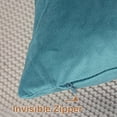 thumbnail image 4 of Topfinel Square Throw Pillow Cover Velvet Decorative Solid for Car Bedroom Coach as Gift, 18 x 18 inch, Teal, 4 of 6