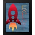 thumbnail image 2 of Kimberly, Allen 12x14 Black Modern Framed Museum Art Print Titled - Space Explore 1, 2 of 5