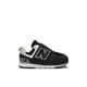 thumbnail image 2 of Zapatillas New Balance 574 V1 para bebés, color negro y plateado, con cierre de gancho, 2 of 9