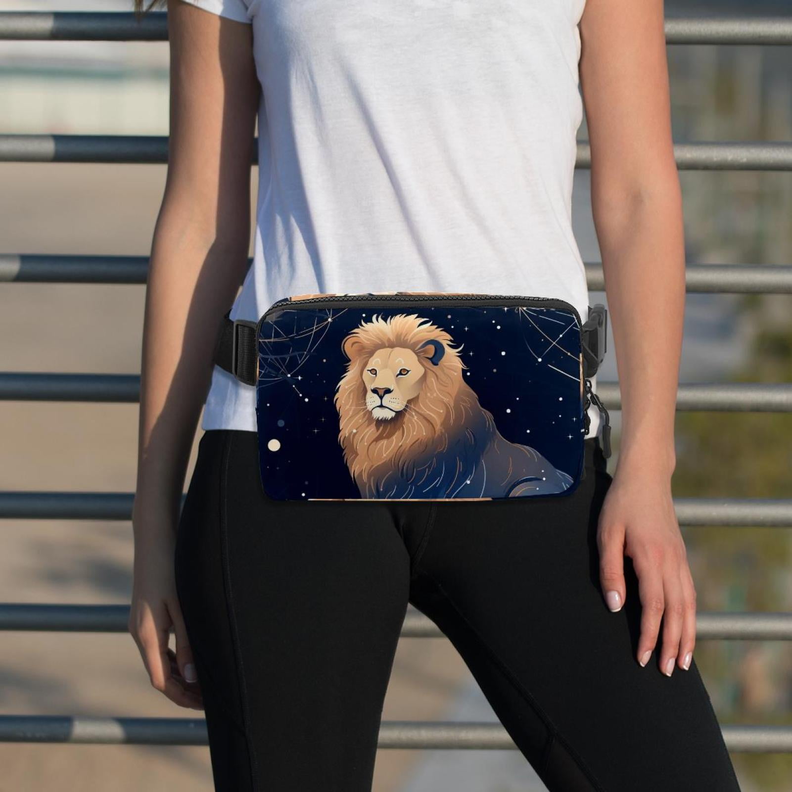 Leo Lightweight Adjustable Fanny Pack with Extension Strap - Unisex Waist Packs Crossbody Bag