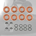 thumbnail image 3 of ABEC-11 Skateboard Bearing Skates Inline Skates Longboard Bearings Set - Orange, 3 of 10
