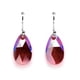 thumbnail image 3 of Aretes Zvezda Leaves color Light Siam Shimmer plata .925 Zvezda ZAR-LEAV16-LSIA, 3 of 4