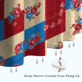 thumbnail image 6 of Pioneer Flower Floral Print Pattern Shower Curtain 84”x72", Bathroom Decorative Shower Curtain Set with 12 Hooks, Waterproof Washable, 6 of 6