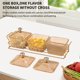 thumbnail image 4 of Bandeja giratoria para aperitivos | Organizador multicompartimento para dulces y frutos secos con recipientes extraíbles para salsas, 4 of 6