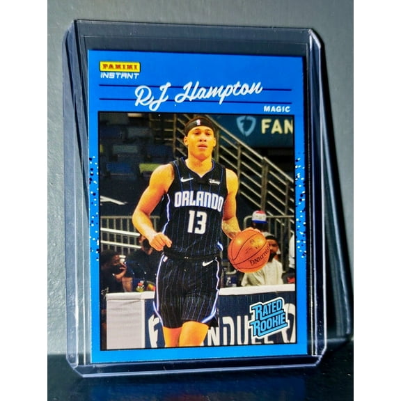 RJ Hampton 2020-2021 Panini NBA Instant #23 Rated Rookie Retro Card 1/3558