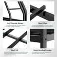 thumbnail image 5 of Soges Twin Over Full Bunk Bed Metal Bed Frame with Ladders, Heavy Duty Sturdy Bed Frame with Safety Guardrail For Adults, No Box Spring Needed, Black, 5 of 9