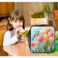 thumbnail image 6 of Haosy Watercolor Bird Tulip Reusable Lunch Box Men/Women Insulated Lunch Bag for School Picnic Travel, 6 of 6