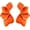 Orange/Small Version, variant on Leander Boho Flower Earrings for Women, Gold Plated Enamel Floral Statement Dangle Earrings, Lightweight Hypoallergenic Drop Earrings for Daily Wear, Vacation & Special Occasions