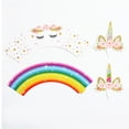 thumbnail image 2 of Adornos para cupcakes, adornos y envoltorios de doble cara, suministros para fiestas de cumpleaños, 2 of 2