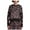 Black - pasred, variant on DKNY Womens Leopard Pullover Sweater, Black, X-Large