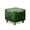 Four Leaf Clover Print White Green, variant on SCRAWLGOD St. Patrick's Day Clover Horseshoes Coin Print Dark Green Ottoman Slipcover, Thick Footrest Sofa Slipcovers Non Scratch Square Covers for Footstool with Stretch Bottom