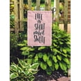 thumbnail image 2 of JSDART Unique Life is Short Make It Sweet Lettering Modern Garden Flag Decorative Flag House Banner 12x18 inch, 2 of 2