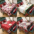 thumbnail image 2 of Red New Year Tablecloth Christmas Tablecloth Kitchen Christmas Decoration Luxury Rectangular Coffee Table Tablecloth, 2 of 6