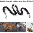 thumbnail image 2 of Premium Double Leash Made Of Nylon Dog Leash With Adjustable Running Leash Shoulder Leash Leash With Reflective Stitching, Black, 2 of 5
