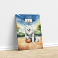 thumbnail image 3 of Happy Father's Day Samoyed Playing Basketball with Best Dad Jersey Vertical Matte Canvas Poster Siberian Sammy Dog Lover Wall Art Home Decor - 13006, 3 of 5