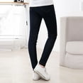thumbnail image 5 of BULLPIANO Children Girls Footless Pencil Pants Kids Faux Jeans Skinny Pants Trousers Teenage Child 3-12 Y, 5 of 6