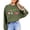 Army Green Sweatshirt, variant on Girly Golf Graphics Sweatshirt for Women Preppy Golfing Sweater White Sweatshirt Adult Medium