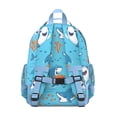 thumbnail image 3 of Great White Shark Nautical Students Backpack With Underwater Marine Life Ocean Tropical Sea Abstract Funny Pattern, 3 of 6