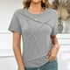 thumbnail image 1 of mfyjkho Tops Para Salir Para Mujer, Camiseta Informal De Manga Corta Con Cuello Redondo Y Color Liso Para Mujer, De Primavera Tops Para Salir Para Mujer Xxl, 1 of 8
