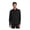 Deep Black, variant on Unisex Long Sleeve Stretch Woven Shirt | Lightweight Button Up for Men & Women, Business Casual Shirt - Deep Black XL