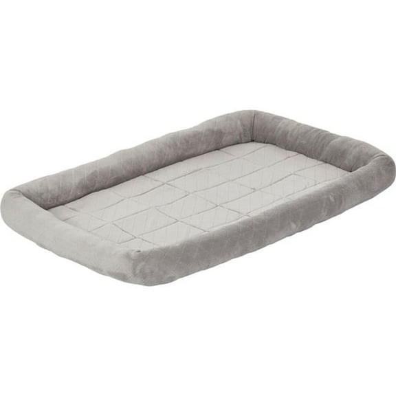 Midwest Homes for Pets 40248-DSGY 48 in. Quiet Time Diamond Stitch Bed, Grey