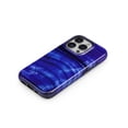 thumbnail image 3 of DesignSkinz Scratch-Resistant Hard Slim Case Compatible with iPhone 12 Pro Max (Compatible with MagSafe) - Vivid Agate Vein Slice Blue V11, 3 of 9