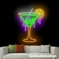 thumbnail image 3 of Handmadetneonsign Halloween Martini Neon Sign, Martini Led Sign, Cocktail Neon Light, Bar Pub Wall Art 66391, 3 of 5