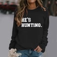 thumbnail image 2 of Women's Fashion Casual Long Sleeve Crew Neck Sweatshirt Printed Pullover Hoodless Top Comfortable Stylish Soft Loose Fit, 2 of 2