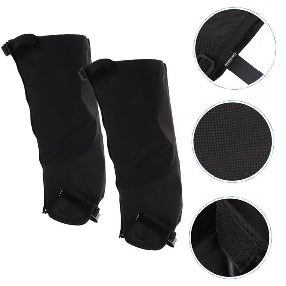 WHAMVOX  Camping Foot Cover Hiking Boot Gaiters Warm for Men and Women Black