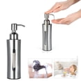 thumbnail image 4 of Dispensador De Jabón De Acero Inoxidable De 250Ml, Loción De Jabón Líquido, Botella De Jabón, Contenedor De Espuma De Baño, Uso En El Baño De La Cocina Minnieouse HA014989-00, 4 of 6