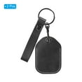 thumbnail image 3 of Uxcell Leather Keychain Blanks, 2 Pack DIY Leather Key Fobs with Key Ring for Laser Engraving, Black, 3 of 6