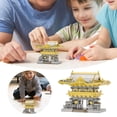 thumbnail image 2 of Christmas Decorations A Set Diy 3D Stainless Steel Metal Puzzle Adult Stereo Model Gate 3D Metal Model Kit Christmas Decor, 2 of 9