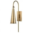 thumbnail image 2 of Hudson Valley Lighting 1300 Alva 1 Light 21" Tall Wall Sconce - Brass, 2 of 2