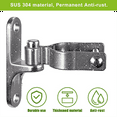 thumbnail image 3 of New 2-Pack Wall Mount Gate Hinge 1-3/8Inch Farm Hinge, 304 Stainless Steel Tube Fence, 3 of 4