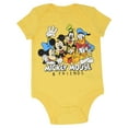 thumbnail image 3 of Disney Mickey Mouse Infant Baby Boys 5 Pack Short Sleeve Bodysuits Mickey Mouse & Friends 18 Months, 3 of 5