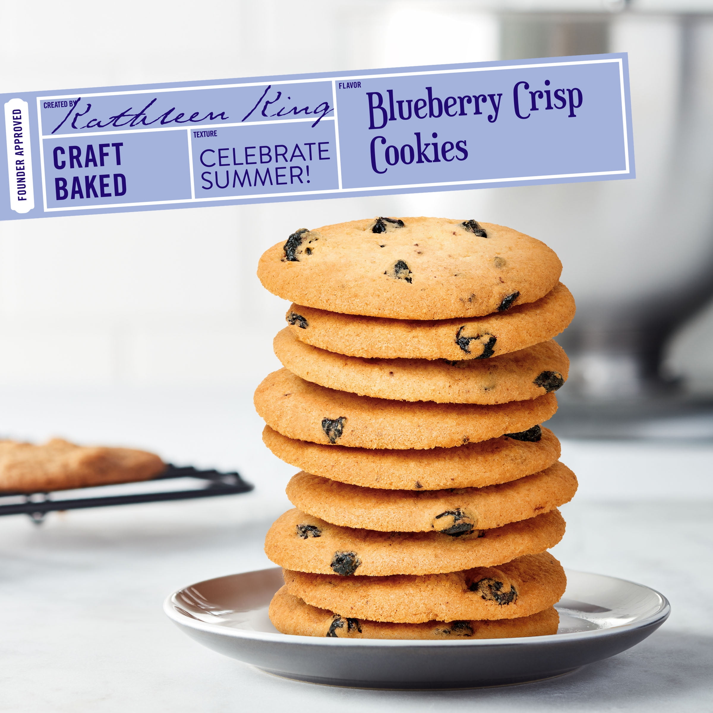 Tate's Bake Shop Blueberry Crisp Cookies, Limited Edition, 7 oz