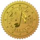 thumbnail image 1 of Sellos de certificado con pegatinas doradas de notas musicales de 2" en relieve, recompensa a la excelencia, 100 unidades, etiquetas redondas de relieve, 1 of 7