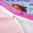 thumbnail image 4 of Castle Fairy Inspirational Girl Twin Duvet Cover,Butterfly Quote Art Twin Bedding,Purple,1 Duvet Cover and 1 Pillowcase, 4 of 6