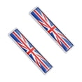 thumbnail image 4 of 2pcs Car Decorative Sticker Nation Flag Theme Sticker Door Decorative Metal Decal, 4 of 9