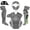 Grey, variant on All Star MVP Pro Tradition Adult Catcher's Set Royal/Grey Large