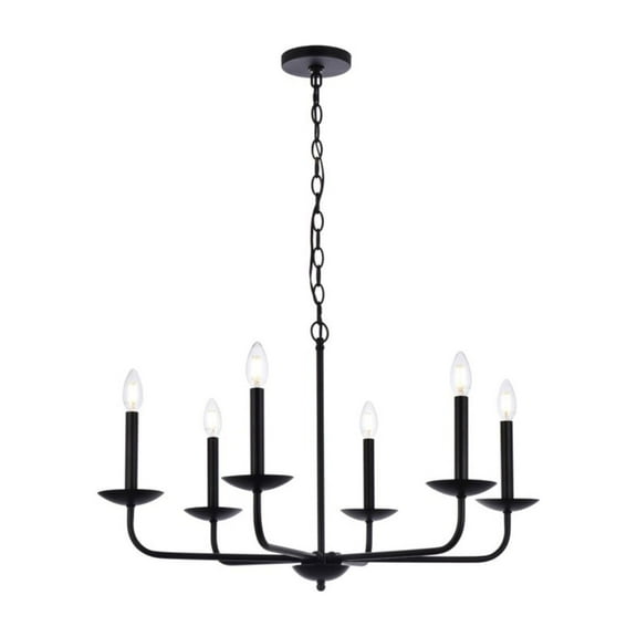 Cohen 30 inch pendant in black