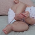 thumbnail image 3 of Muñeca Bebé Reborn Material didáctico 50cm Toddler Dolls con cabello castaño para niños Regalos, 3 of 8